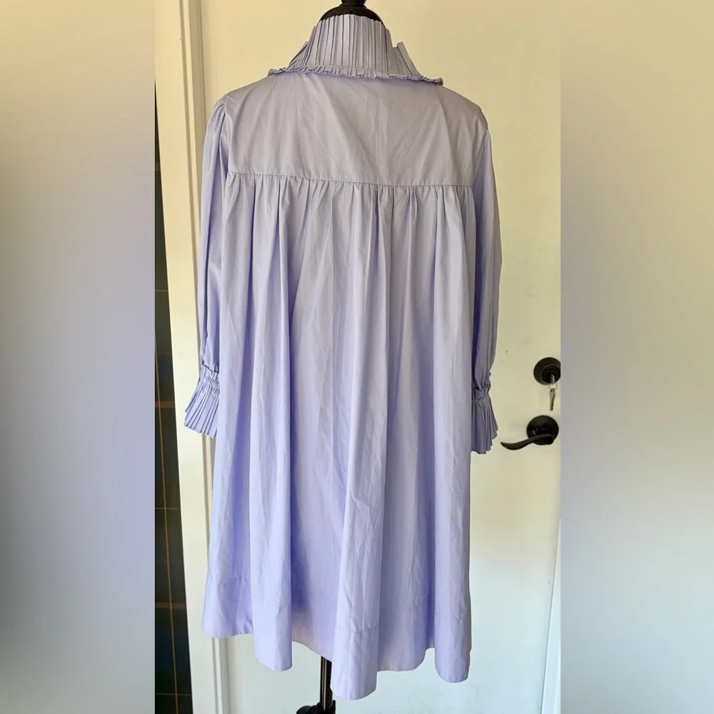 Sovere Studio NWOT Rapture Shift Pleated V-Neck Mini, Lavender, szS - Picture 8 of 15